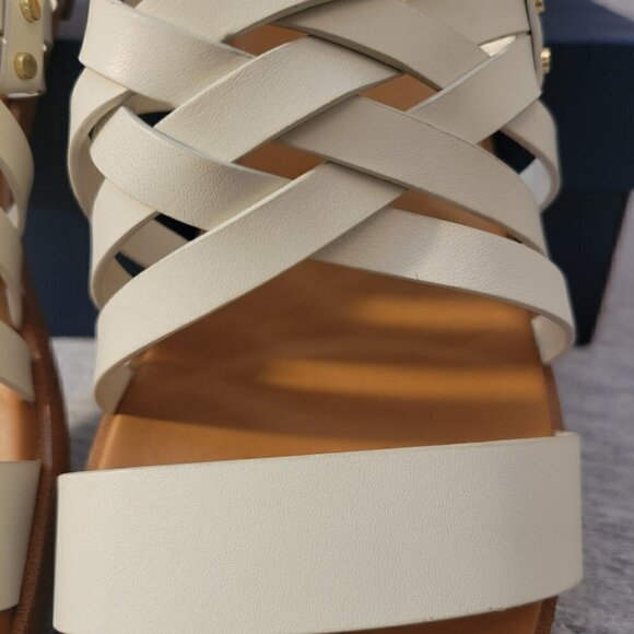 Cole Haan Womens Francie Leather Strappy Flat Sandals - Picture 2 of 8